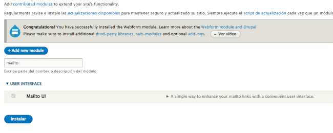 Mailto UI Drupal Module | www.drupaladicto.com - Consultor especializado en drupal y symfony