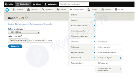 Csv Importer Drupal | www.drupaladicto.com - Consultor especializado en drupal y symfony