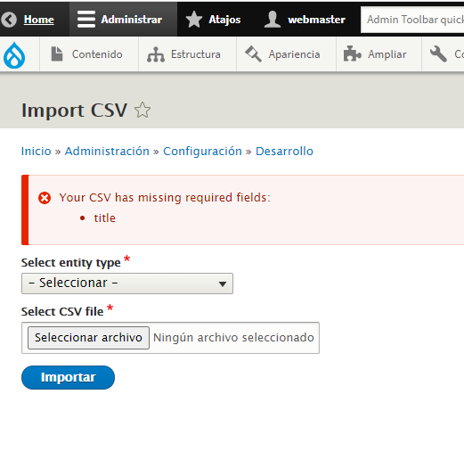 Csv Importer Drupal | www.drupaladicto.com - Consultor especializado en drupal y symfony