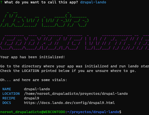 Drupal 9 headless Lando  | www.drupaladicto.com - Consultor especializado en drupal y symfony