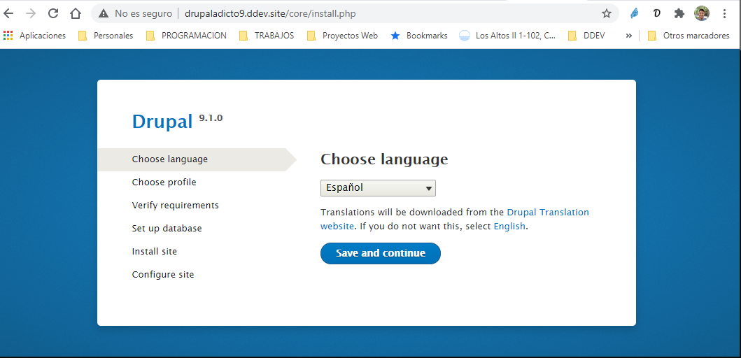 instalador drupal