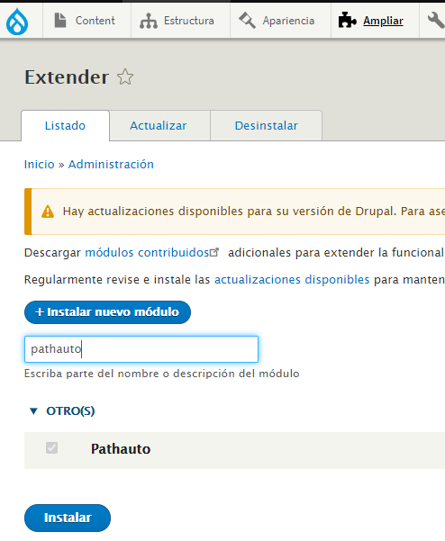Pathauto Drupal | www.drupaladicto.com - Consultor especializado en drupal y symfony